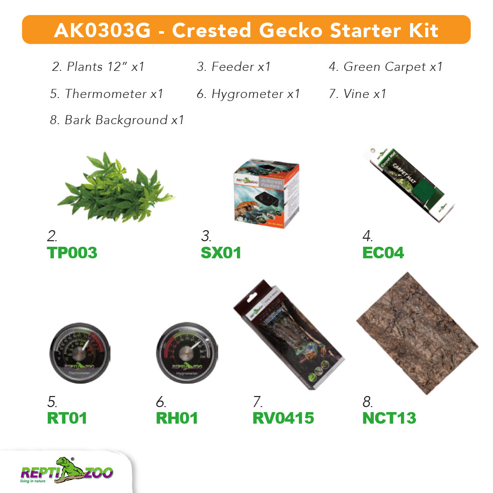 Crested gecko outlet kit