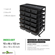 Load image into Gallery viewer, REPTIZOO Aluminum Stackable Breeding Rack (Included Heat Mats for 6 layers)
