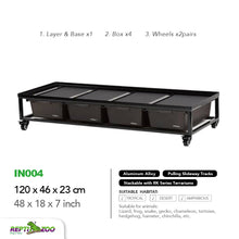 Load image into Gallery viewer, REPTIZOO Aluminum Stackable Breeding Rack (Included Heat Mats for 6 layers)