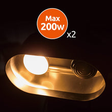 Load image into Gallery viewer, REPTIZOO Double Dome Lamp Fixture 2-in1 DRL04
