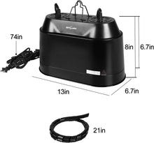 Load image into Gallery viewer, REPTIZOO Double Dome Lamp Fixture 2-in1 DRL04
