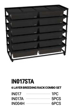 Load image into Gallery viewer, REPTIZOO Aluminum Stackable Breeding Rack (Included Heat Mats for 6 layers)
