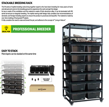 Load image into Gallery viewer, REPTIZOO Aluminum Stackable Breeding Rack (Included Heat Mats for 6 layers)
