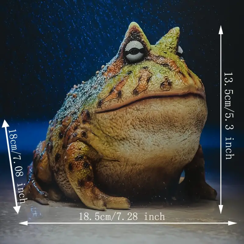 Pacman Frog Resin Sculpture