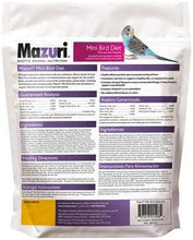 Load image into Gallery viewer, Mazuri Mini Bird Diet 2lb
