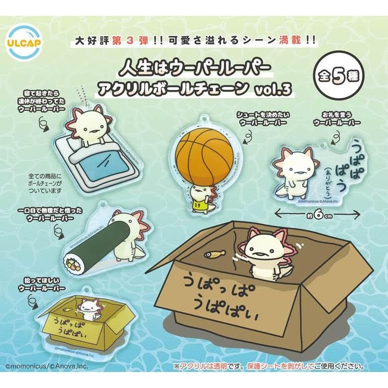 [Capsule Toy] Life is Axolotl Acrylic Ball Chain 03 - Random Signal Type