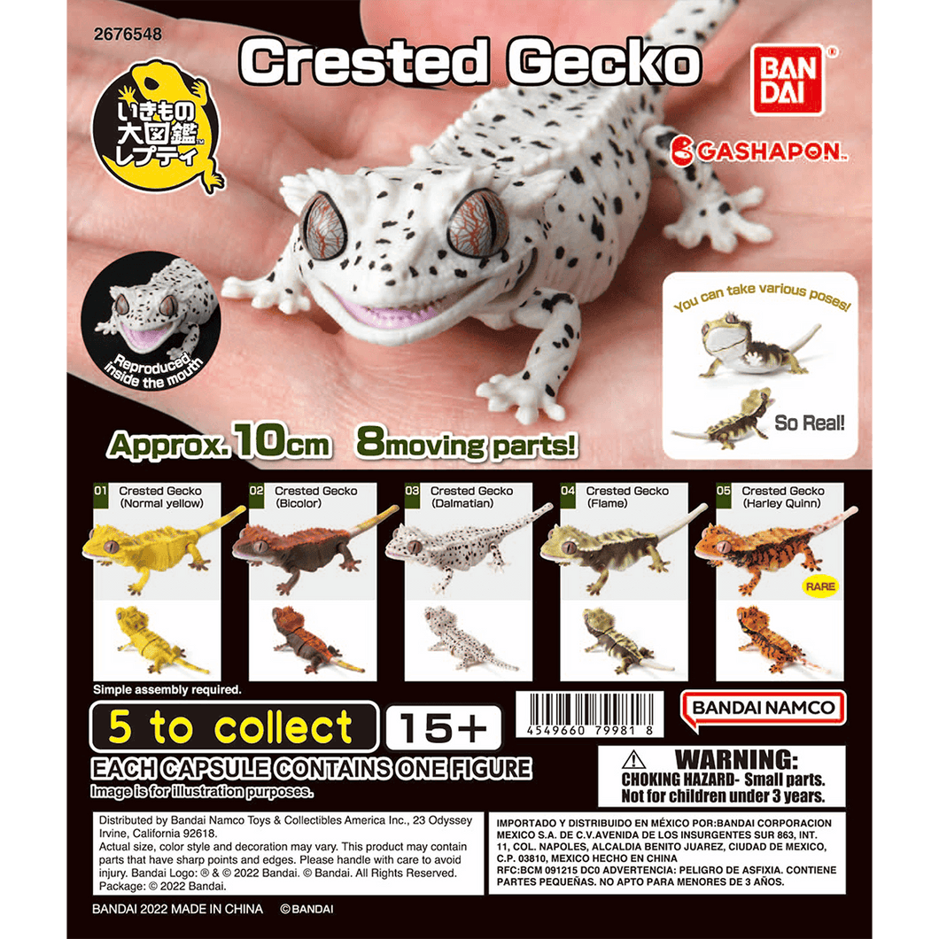 (Gashapon) CRESTED GECKO Capsule Toy Set of 5