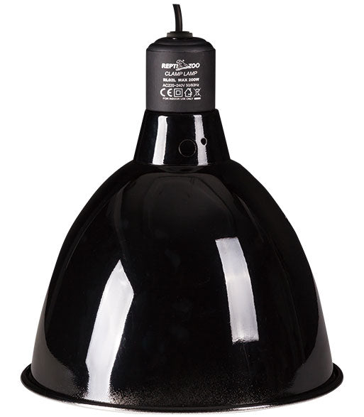 REPTIZOO Reflecting Dome Lamp Fixture 8.5 Deep-black