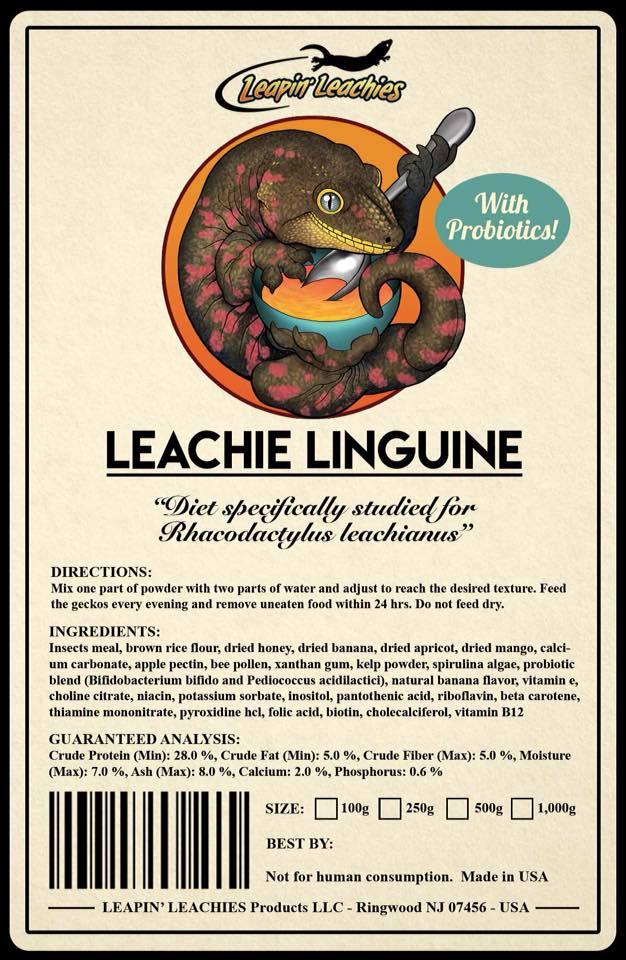 LEAPIN LEACHIES Gecko Diet - Leachie Linguine 100g