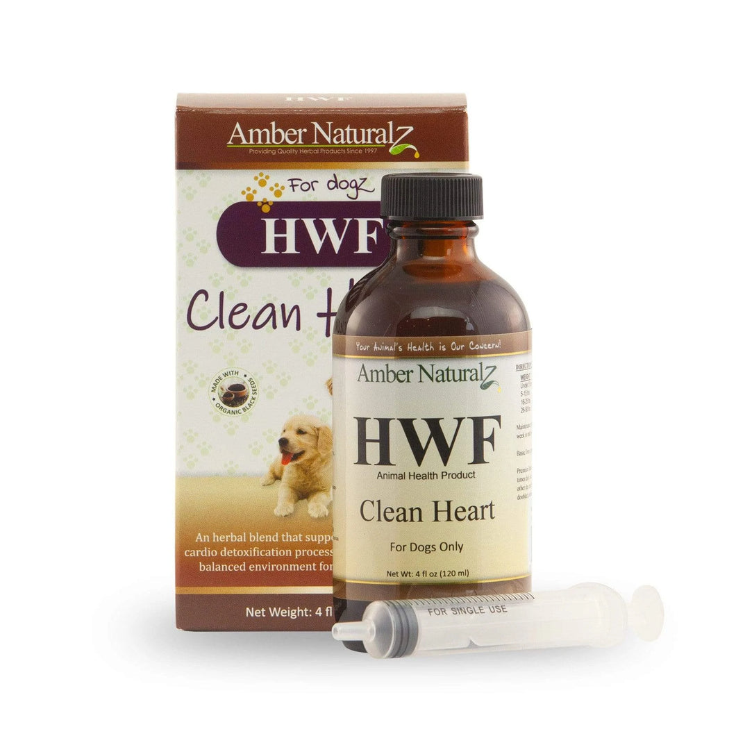 Amber Naturalz HWF Clean Heart: For dogs - Prevention & Treatment, 4 Ounce