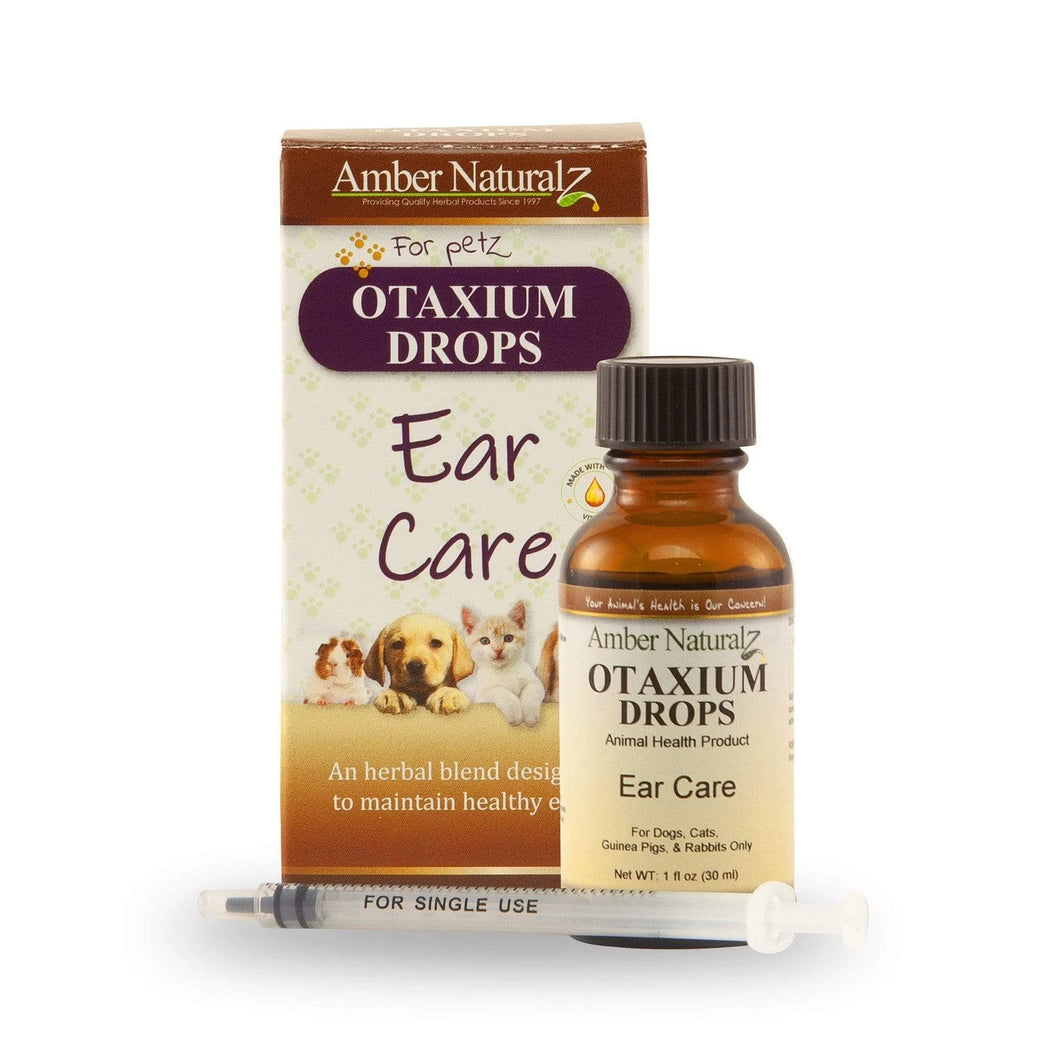 Amber Naturalz Otaxium Drops: Ear Care - Natural Pet Ear Health Remedy, 1 Ounce