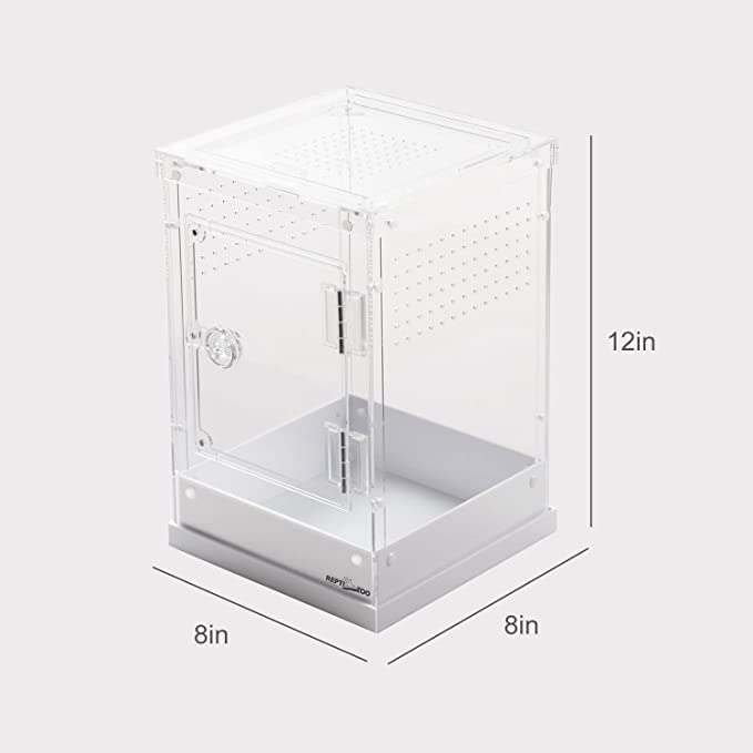 REPTIZOO Two-Way Acrylic Reptile & Insect Enclosure