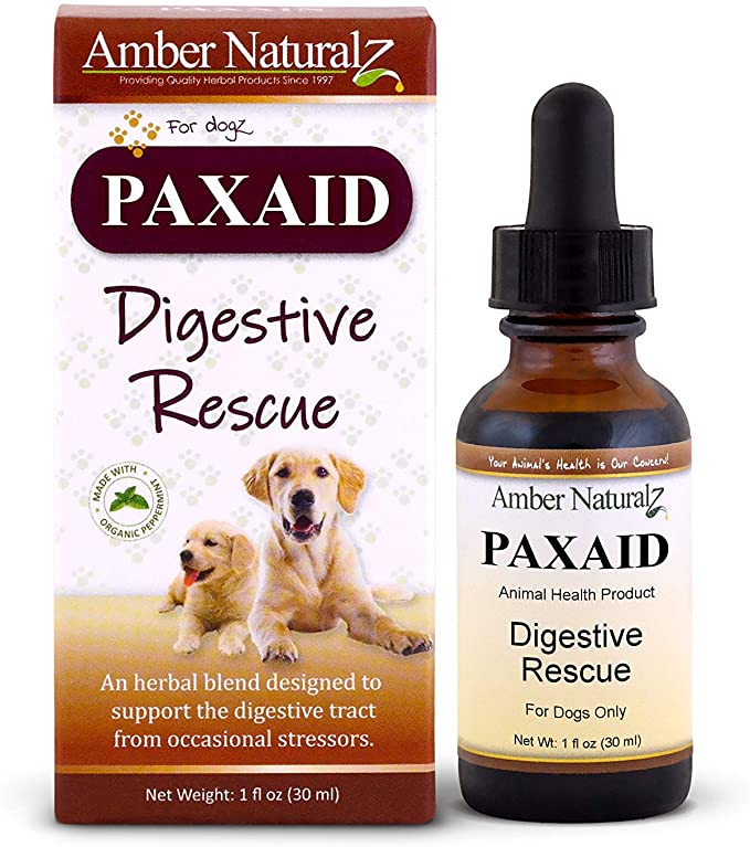 Amber Naturalz Paxaid: Digestive Rescue - for Dogs, 1 Ounce