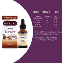 Load image into Gallery viewer, Amber Naturalz Pets C&amp;C: Sinus Support with Antioxidants, 1 Ounce
