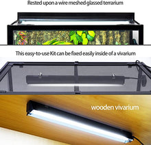 Load image into Gallery viewer, REPTIZOO T5 HO UVB Lighting Combo Kit, Terrarium Hood Comes with Desert 10.0 UVB T5 Lamp
