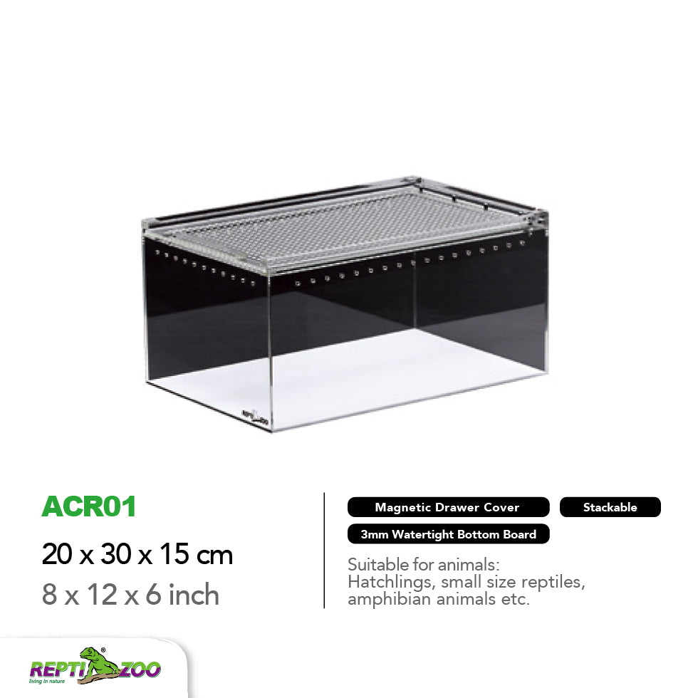 REPTIZOO Acrylic Breeding Enclosure ACR Series (Transparent)