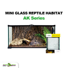 Load image into Gallery viewer, REPTIZOO Mini Glass Reptile Habitat AK Series (Black) LP
