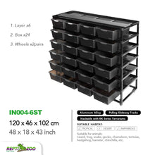 Load image into Gallery viewer, REPTIZOO Aluminum Stackable Breeding Rack (Included Heat Mats for 6 layers)
