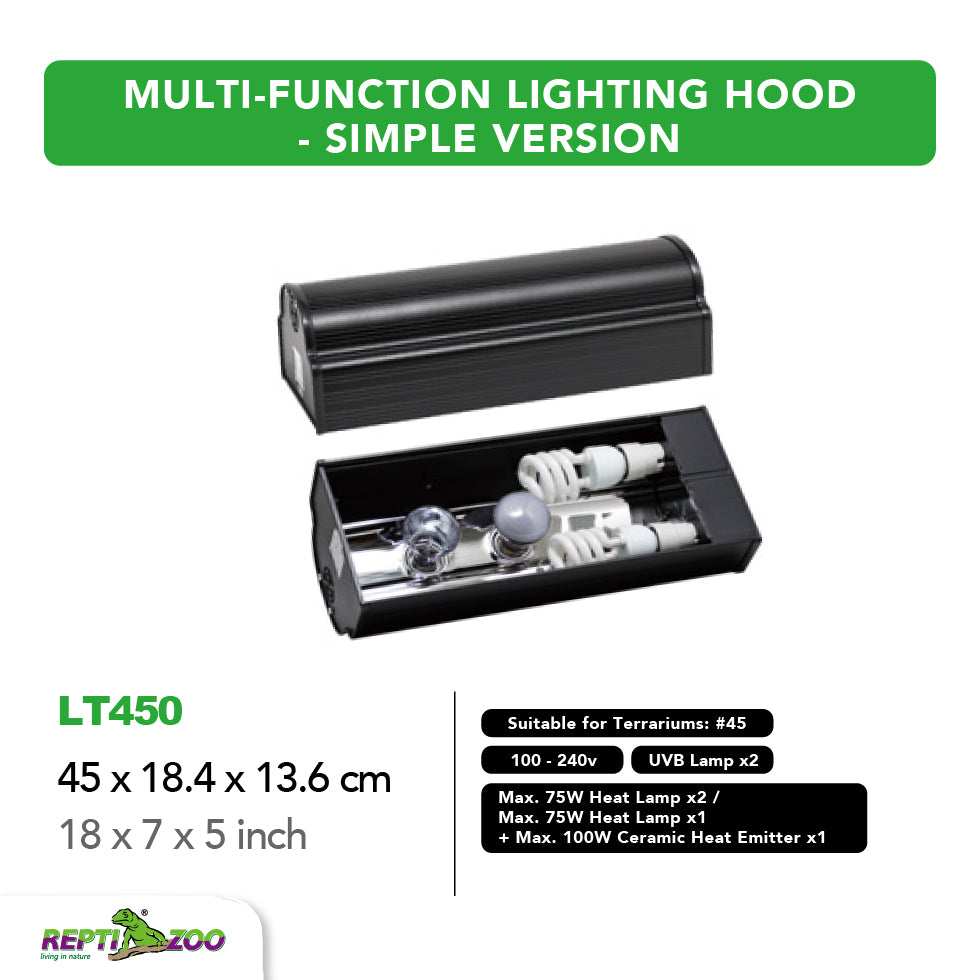 REPTIZOO Multi-Functional Lighting Hood LT Series