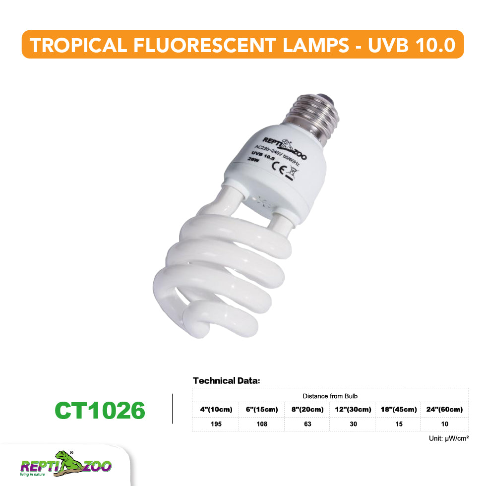REPTIZOO UVB10.0 Desert Fluorescent Lamps