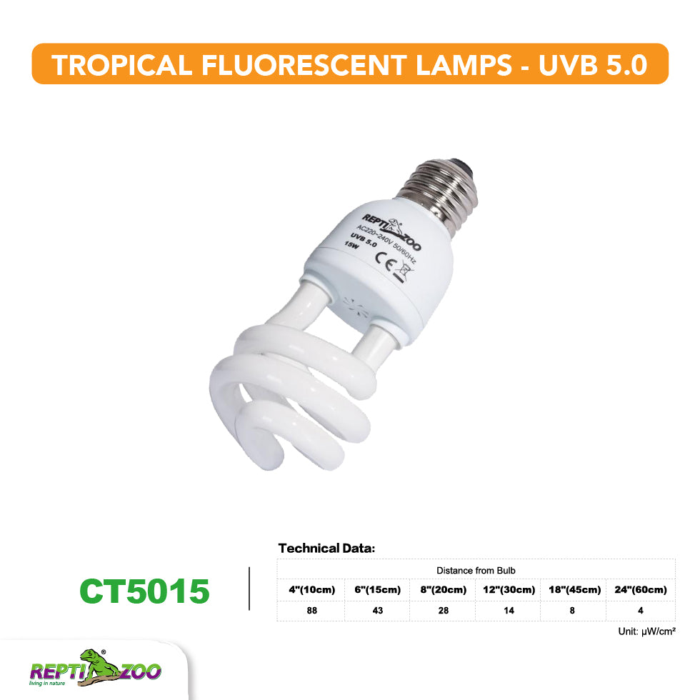 REPTIZOO UVB5.0 Tropical Fluorescent Lamps