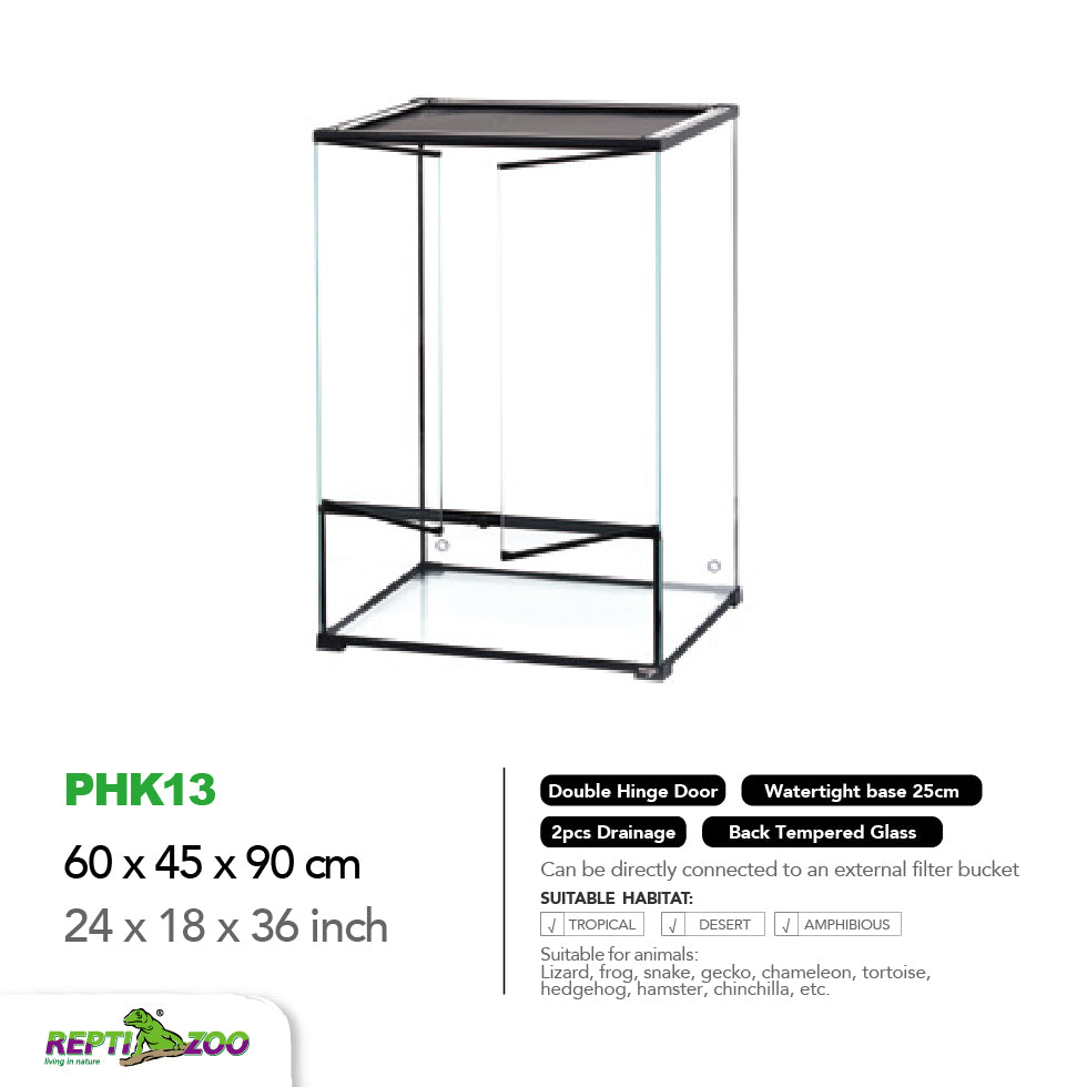 REPTIZOO Paludarium Ultra Clear Glass Habitat PHK Series – Reptilemart.ca