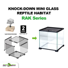 Load image into Gallery viewer, REPTIZOO Knock-Down Mini Glass Reptile Habitat
