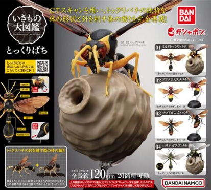 Bandai Creature Encyclopedia - Potter Wasp Complete Set of 4