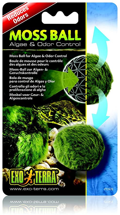 Exo Terra Moss Ball, Water Clarity and Odor Control for Aqua-Terrariums